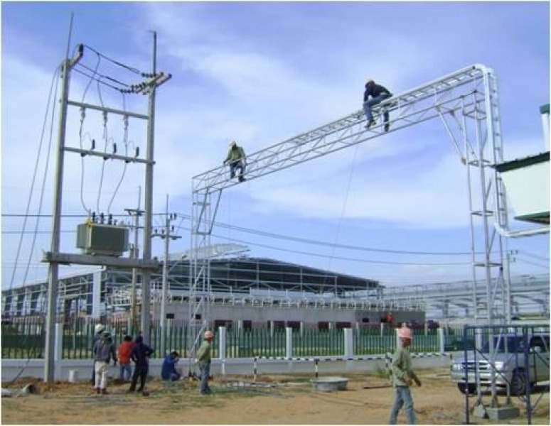 งานติดตั้งไฟฟ้าแรงสูงโรงงาน